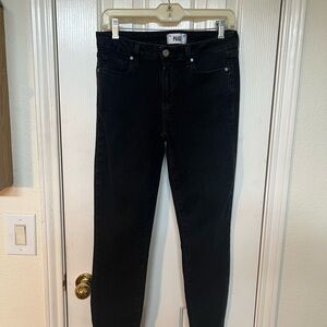 PAIGE Women's Black Skinny Jeans